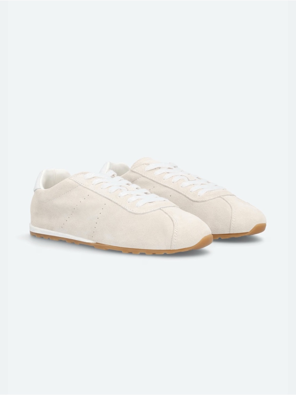 Dolce Vita Men’s Suede Sneakers in Light Taupe with White Laces